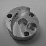 Aluminium mirror holder Laser System Part - Anodised