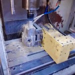 Hydraulic pump body on a Hurco with Nikken 4th axis. Construction industry